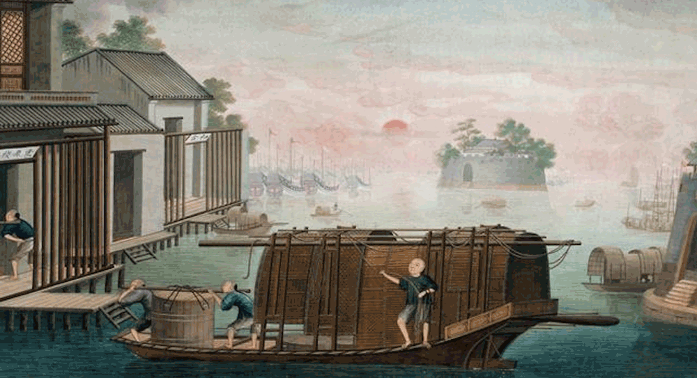 Caja de traslado de piezas de porcelana