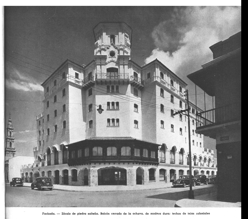 Fachada del Hotel de Salta.