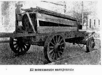 La mudanza de Falucho (13 de agosto de 1910). Caras y Caretas.