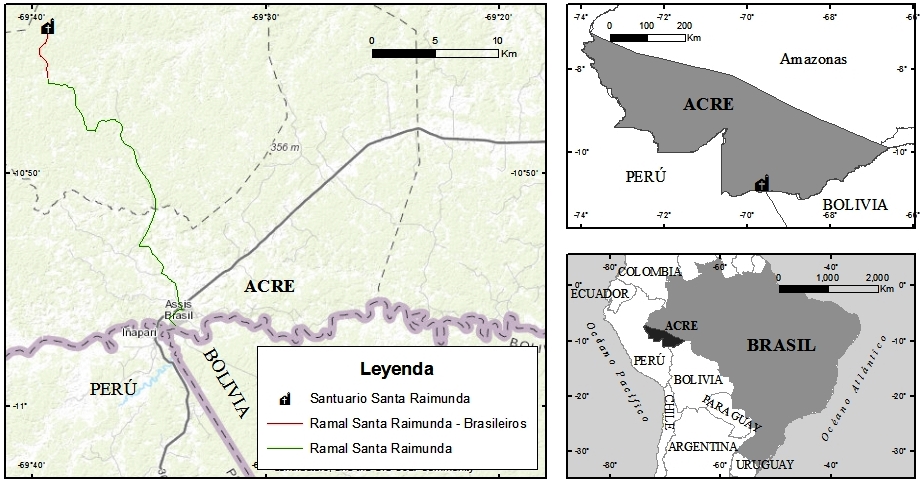Mapa da Peregrinação Santa
Raimunda do Bom Sucesso