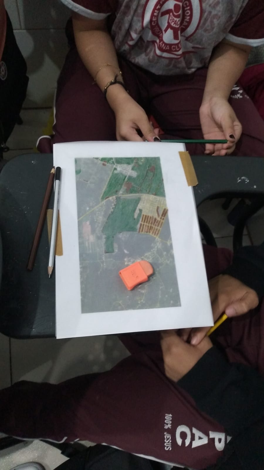 Confecção dos mapas manuais