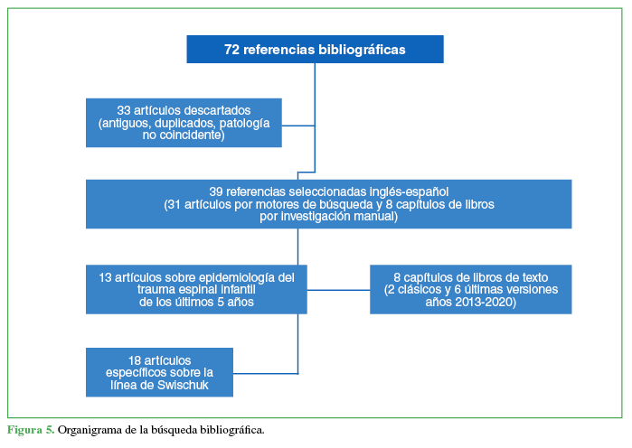 Organigrama de la búsqueda bibliográfica.