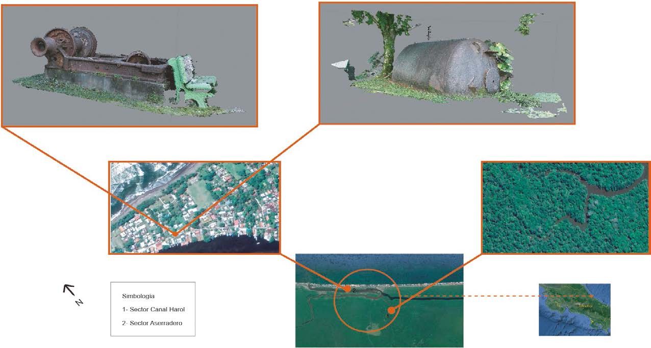  Ubicación del sitio arqueológico Tortuguero y ejemplificaciones