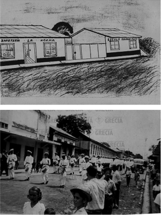 Ubicación de la zapatería La Norma 
contiguo a la Escuela Eulogia Ruiz
