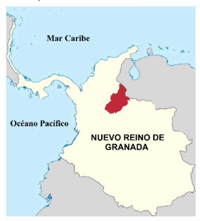 Mapa 1.
Nororiente del Nuevo Reino de Granada
