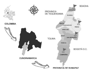 Mapa de le región