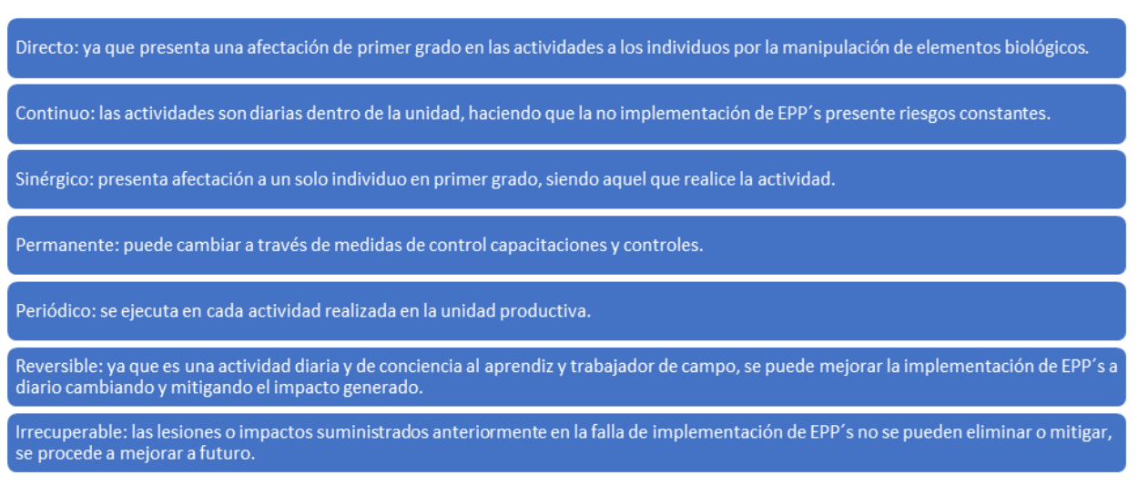 Caracterización EPP
