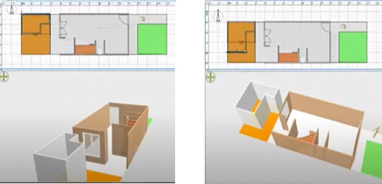 Diseños de
habitación en la parte posterior de la vivienda