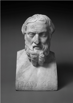 MARBLE BUST OF HERODOTUS.  

2nd century a.D.