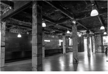 ESPACIO CULTURAL “MATADERO MADRID”, MADRID.
ANTES: MATADERO Y MERCADO MUNICIPAL DE GANADOS, LUIS BELLIDO, 1911-1925.
Intervención de Intermediae y vestíbulo, Arturo Franco y Fabrice van Teslaar,
2006. 