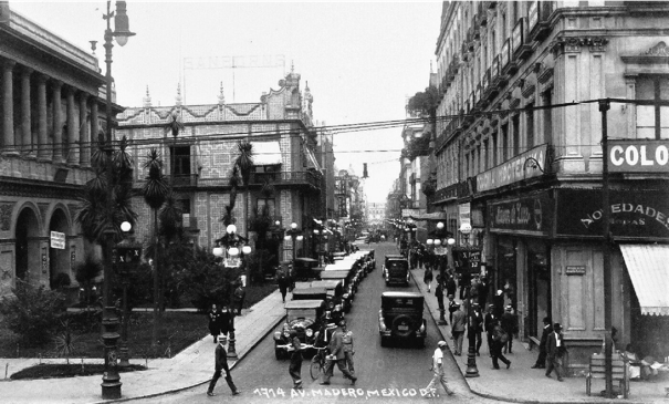 CIUDAD DE
MÉXICO. Avenida Madero en torno a 1920. 