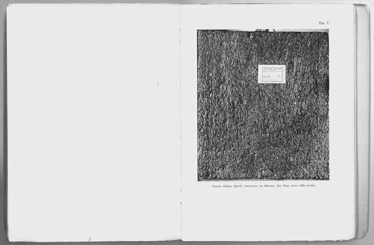 FIGURA 1. PRIMA IMMAGINE DELLA SEZIONE “TAVOLE” DI TEORIA DEL RESTAURO, 1963.