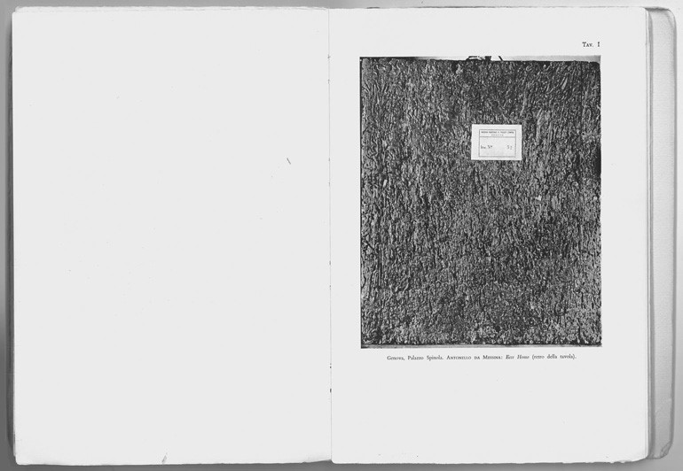 PRIMA IMMAGINE DELLA SEZIONE “TAVOLE” DI TEORIA DEL RESTAURO, 1963.