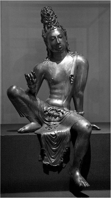 BRONZE
BUDDHA, SRI LANKA.  