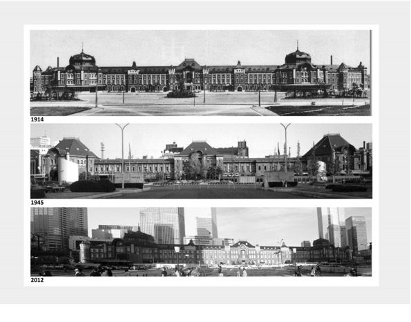 FIGURA
8. EVOLUÇÃO DA ESTAÇÃO DE TÓQUIO: 1914, 1945 y 2012. 