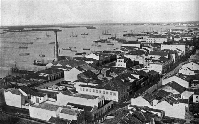 PORTO
ALEGRE, VISTA AÉREA, 1900. 