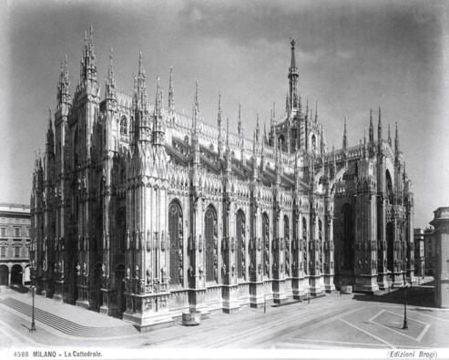 LA CATEDRAL.
Mil&aacute;n. Giacomo Brogi (1822-1881).