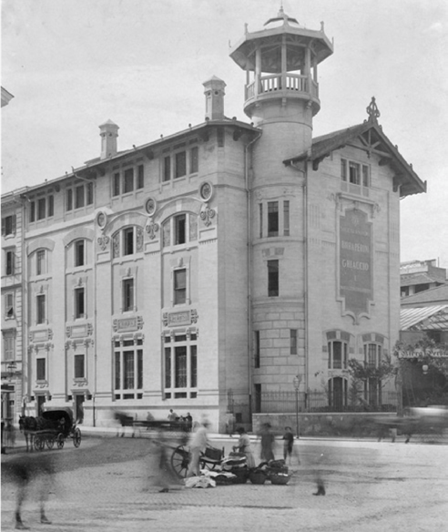 Figura
6.  Arquitectura nueva italiana,
F&aacute;brica Birra Peroni, Roma.
