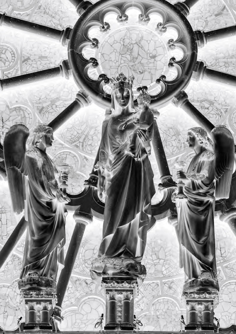 CATEDRAL DE NOTRE-DAME DE PAR&Iacute;S. Detalle de la fachada oeste