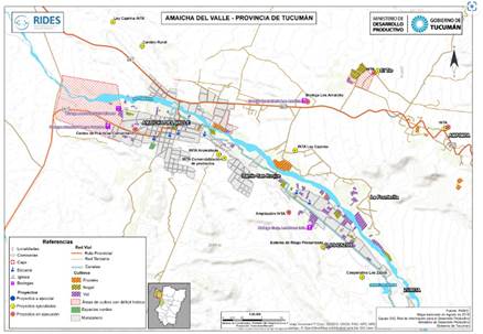 Mapa de Amaicha del Valle, Tucum&aacute;n