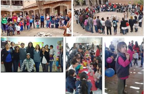 Fotos del trabajo del proyecto de vinculaci&oacute;n estudiantil &ldquo;Viaje solidario estudiantil Amaicha del Valle&rdquo;