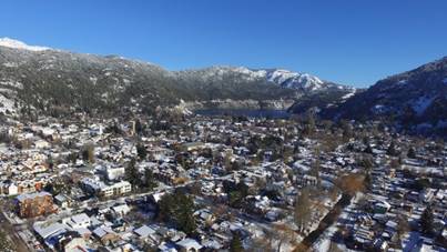 Panor&aacute;mica a&eacute;rea de San Mart&iacute;n de los Andes