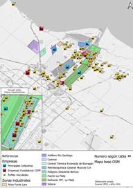 Registro cartogr&aacute;fico de principales empresas y de Pymes de la regi&oacute;n, a&ntilde;o 2016