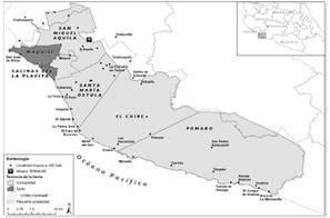 Comunidades nahuas, La Placita, Maquilí y la minera