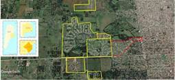 &Aacute;rea de estudio. Urbanizaciones privadas que limitan con el Barrio Parque Independencia