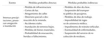 Estimaci&oacute;n del riesgo sobre la base de p&eacute;rdidas probables directas e indirectas ante un evento de peligro