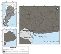 Ubicación de Pedro Luro en el sudoeste de la provincia de Buenos Aires (Argentina)