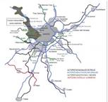 Principales áreas funcionales y principales corredores funcionales