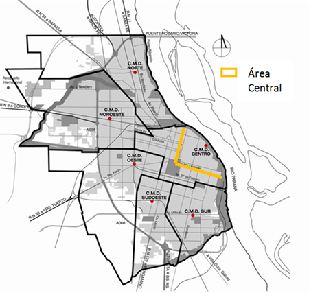 Municipalidad de Rosario: Área Central y Centros Municipales de Distrito