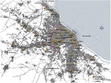 Localización de barrios de la ciudad de Buenos Aires y ciudades de su Área Metropolitana