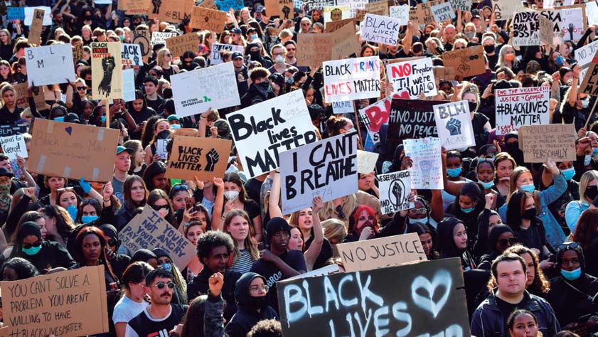 Manifestaci&oacute;n del Movimiento Black Lives Matter