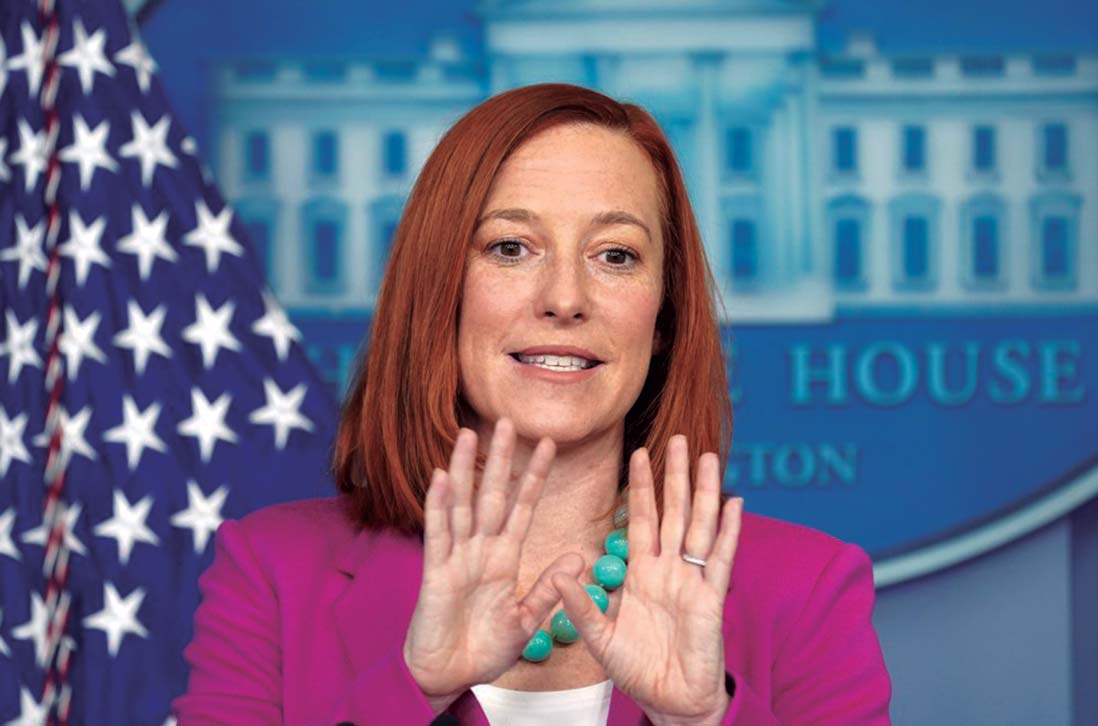Secretaria de Prensa de la Casa Blanca, Jen Psaki, se pronuncia sobre Cuba, el 28 de enero de 2021.