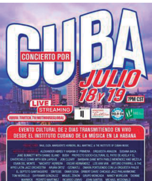 Memoria de la convocatoria del Hot House de Chicago, con el coauspicio del Instituto Cubano de la Música de Cuba, instituciones y productores de Estados Unidos, Cuba, Canadá, Puerto Rico, México y otras muchas naciones.