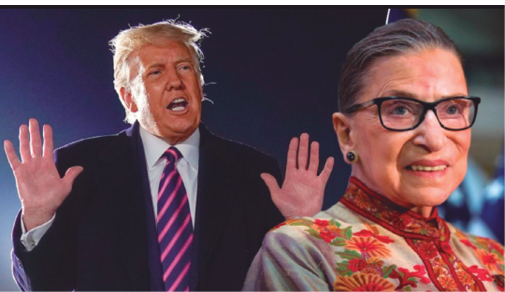 Tormenta pol&iacute;tica tras el fallecimiento de la jueza Ruth BaderGinsburg.