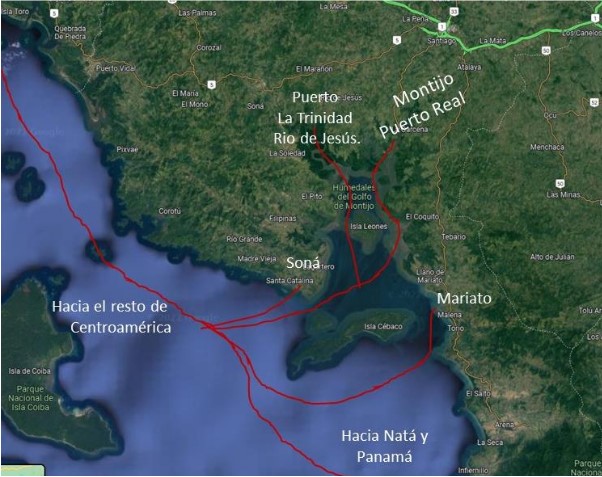 Comunicación acuática en el Océano
Pacífico de Veraguas