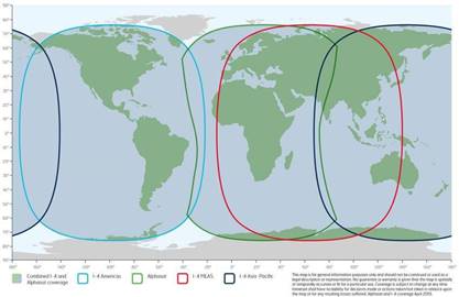 Pisa de
satélites de Inmarsat.