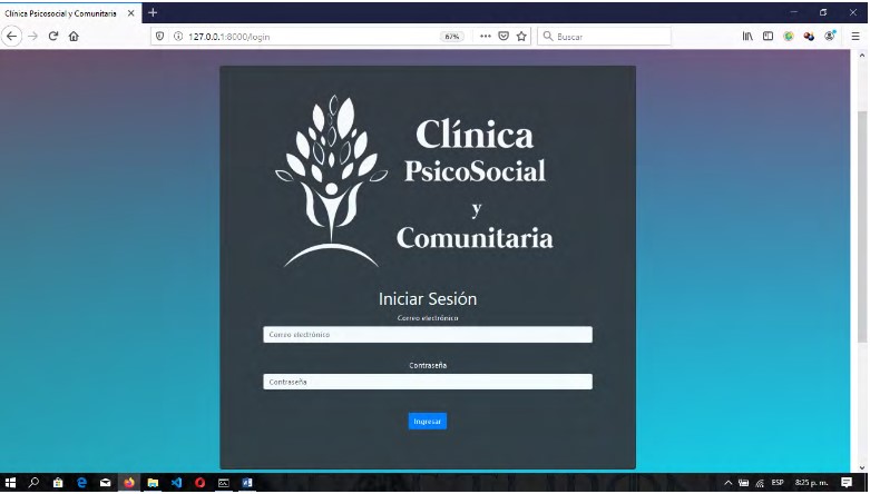  Página de
Login.