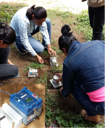 Mediciones de campo de registros de datos sísmicos en el área de la UNAN-Managua