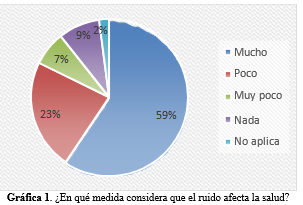 ¿En qué medida considera que el ruido afecta la salud?