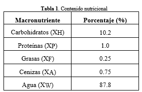 Contenido nutricional