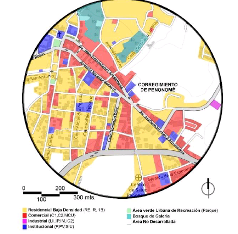 Mapa de uso de suelo.
