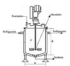 Representación esquemática del Reactor.