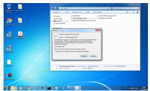 Se genera un mensaje de advertencia informando que hemos sido víctima de un ransomware
