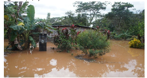 Fotografía de la inundación en Mastranto
Final, La Chorrera - 2012