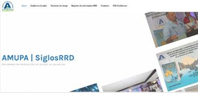 Página WEB de la Comisión de Gestión Integral de Riesgos de Desastre y Desarrollo comunitario.