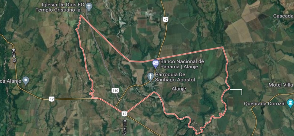 Ubicación geográfica de
Alanje, Chiriquí